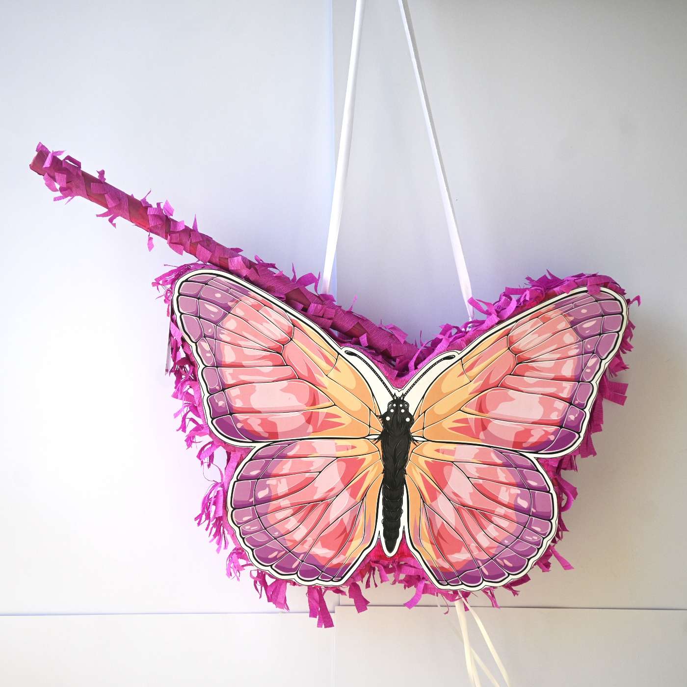Buy Handmade Butterfly Theme Pull String Pinata With Stick For Birthday ...