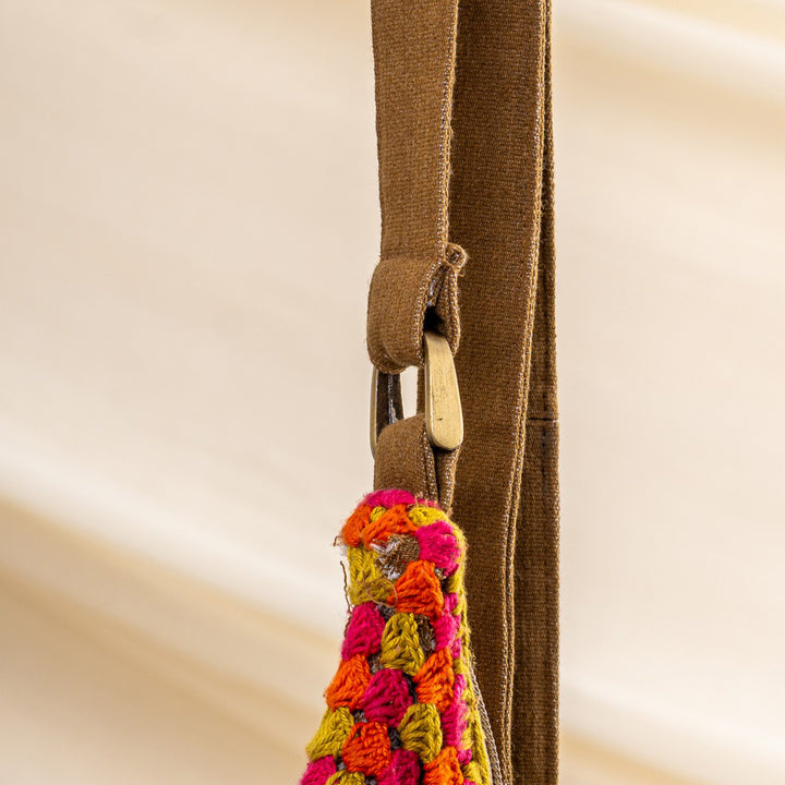 Sunset Theme Crochet Fanny Bag