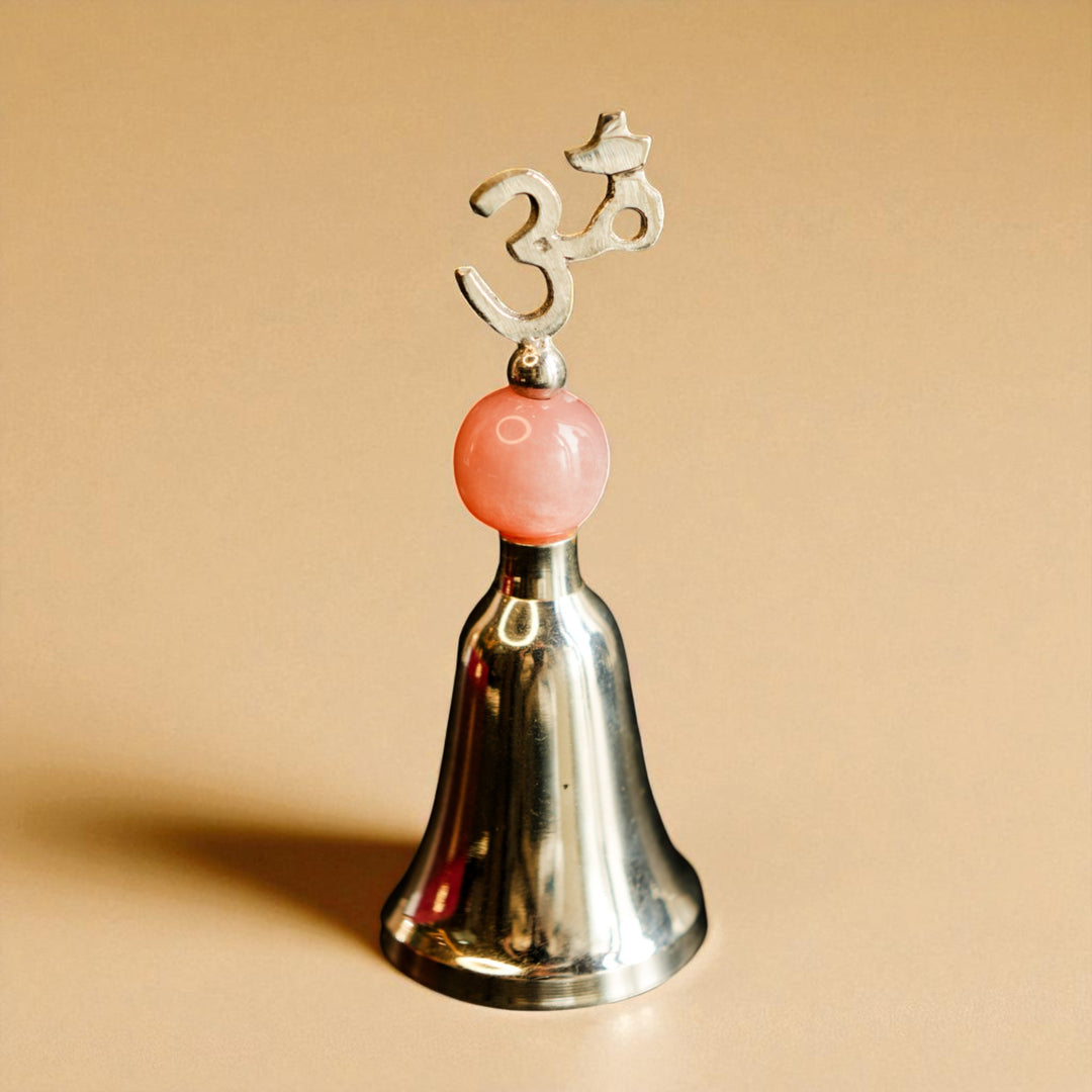 Silver Plated Shuddh Om Prayer Bell Packed in Gift Box