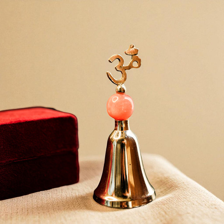 Silver Plated Shuddh Om Prayer Bell Packed in Gift Box