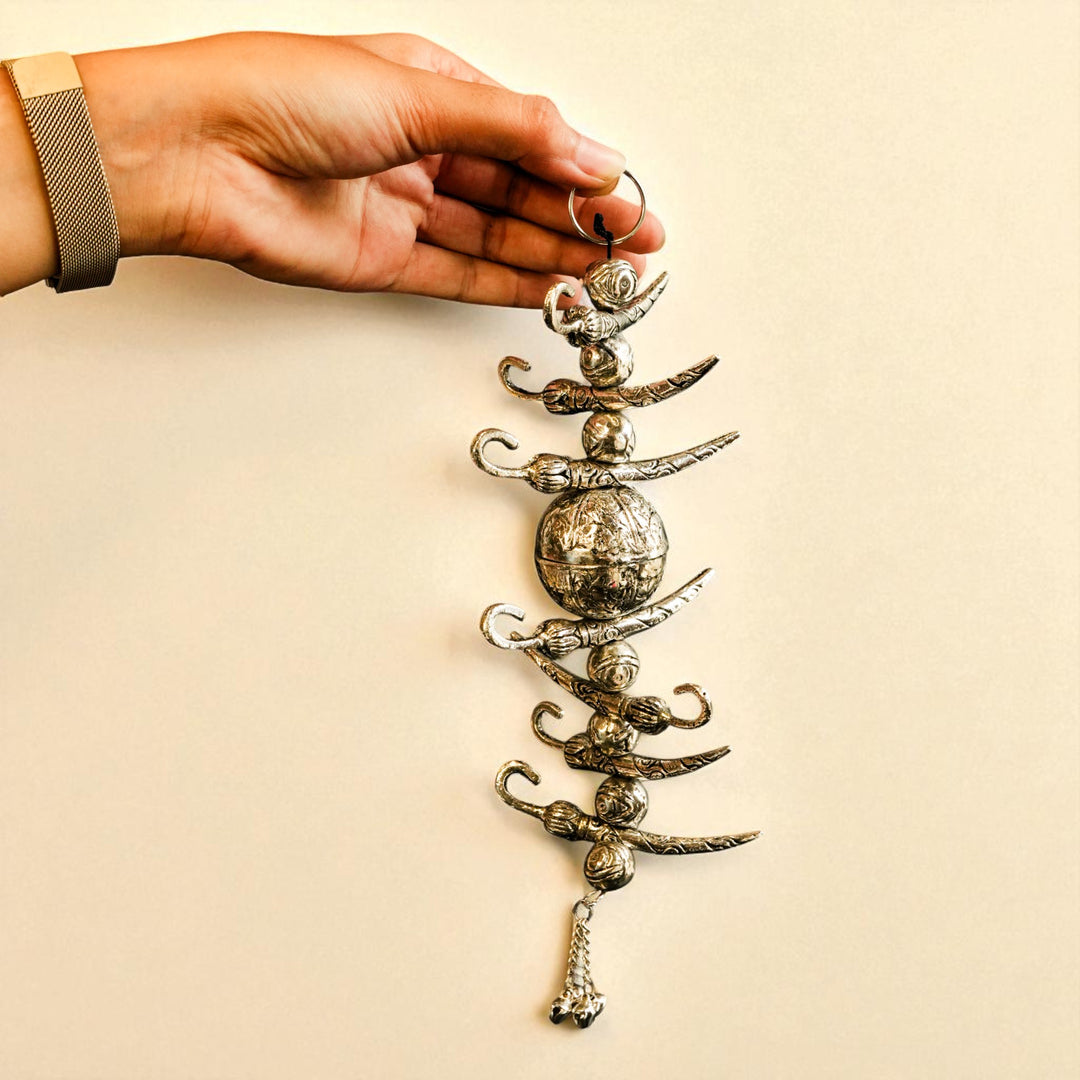 13 Inch | German Silver Nazar Battu Hanging