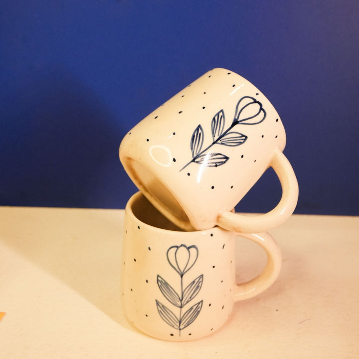 Sips & Sparks Diwali Gift Hamper | Includes 2 Coffee Mugs, 2 Hangings, 2 Candles, 1 Diwali Card, 1 Gift Box