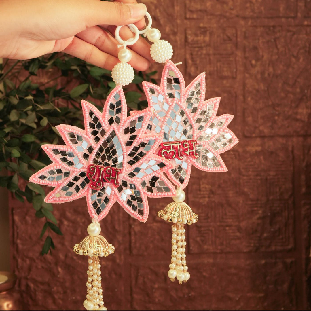 Fragrant Threads Mini Diwali Gift Hamper | Includes 1 Diffuser, 2 Hangings, 1 Diwali Card, 1 Jute Basket