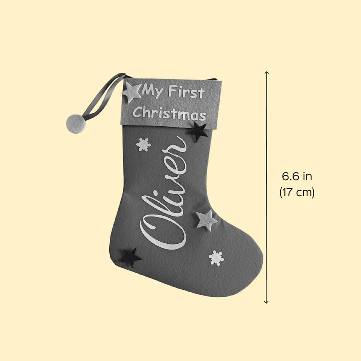 Personalized My First Christmas Felt Stocking
