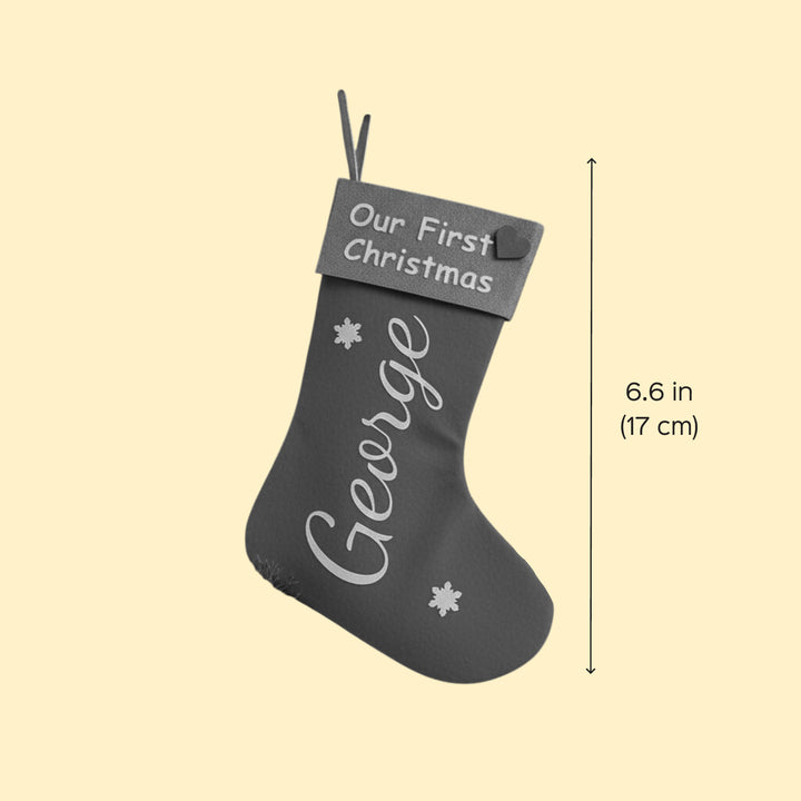 2 Pc | Personalized Our First Christmas Felt Stockings