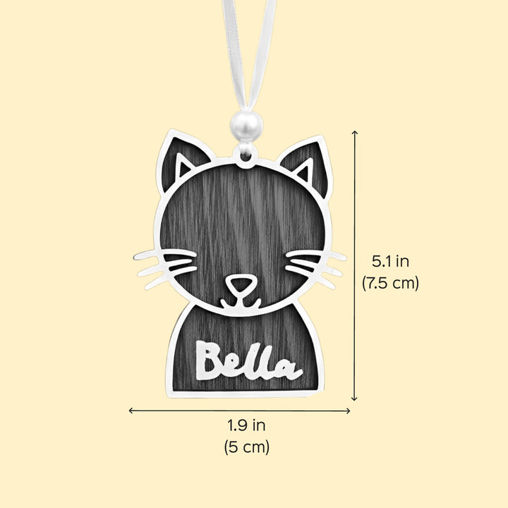 Personalized Cat Theme MDF Wood Ornament For Christmas Tree Decoration