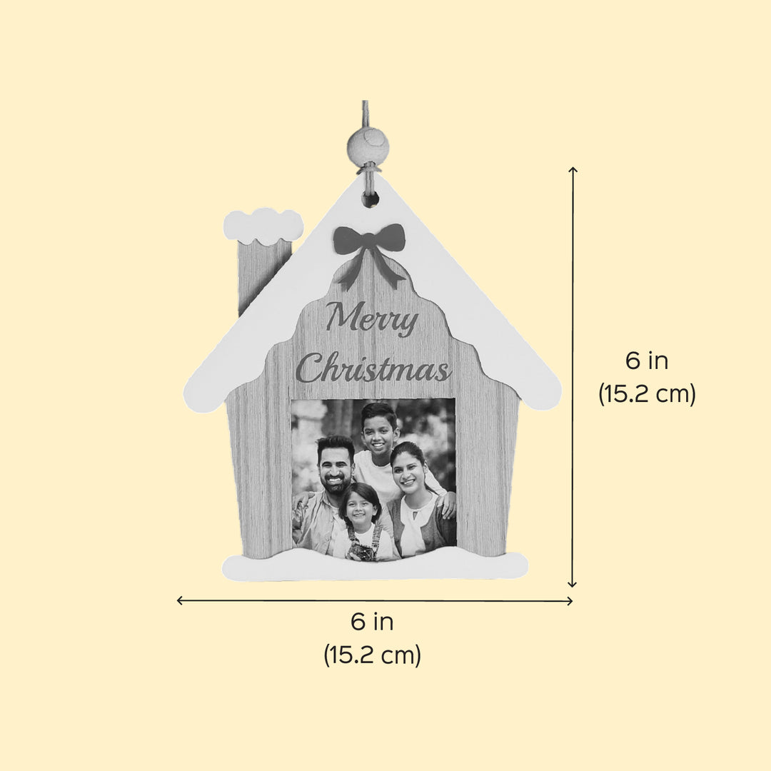 Photo Personalized House Theme Ornament For Christmas Tree Decoration