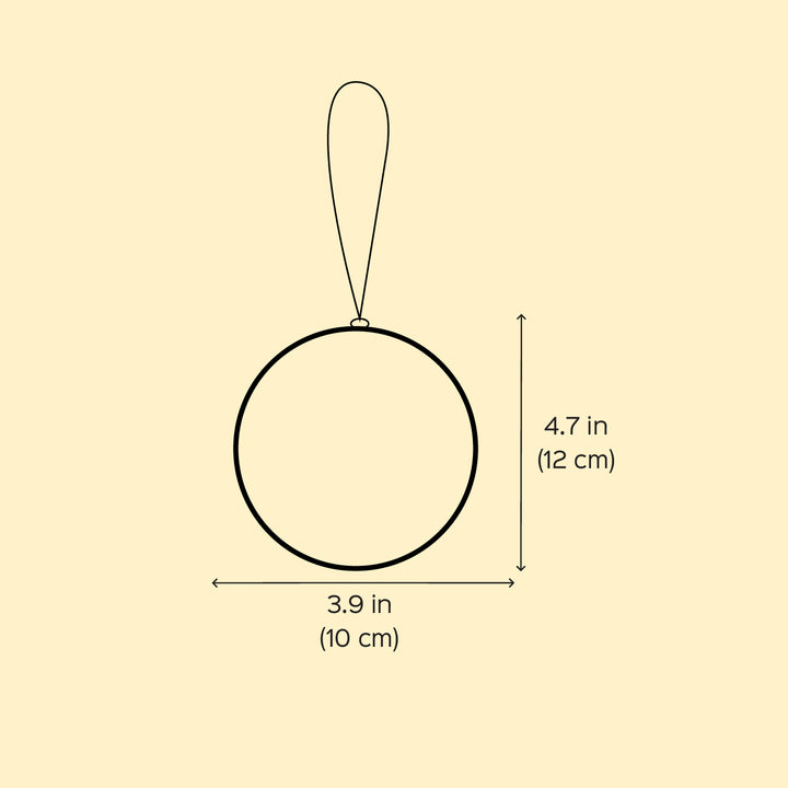 Personalized Round Red & White Acrylic Christmas Ornament For Tree Decoration