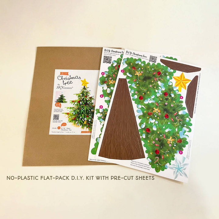 2-in-1 Christmas Tree DIY Paper Craft Kit