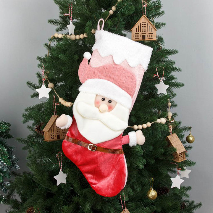 Personalized Handmade Candy Blush Santa Stocking