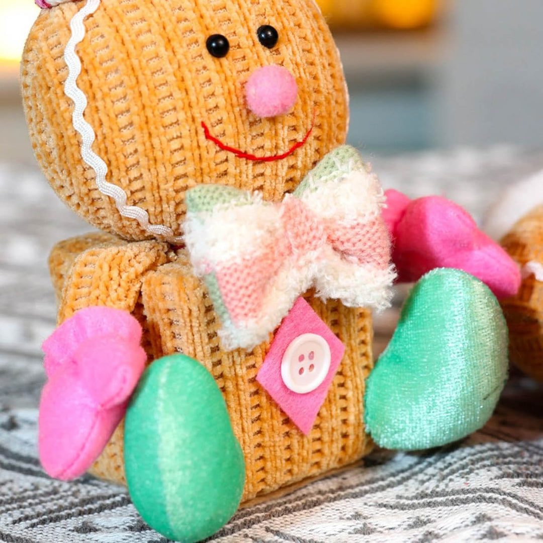 2 Pc | Handmade Candyland Glow Twins Plush Figurine With Light