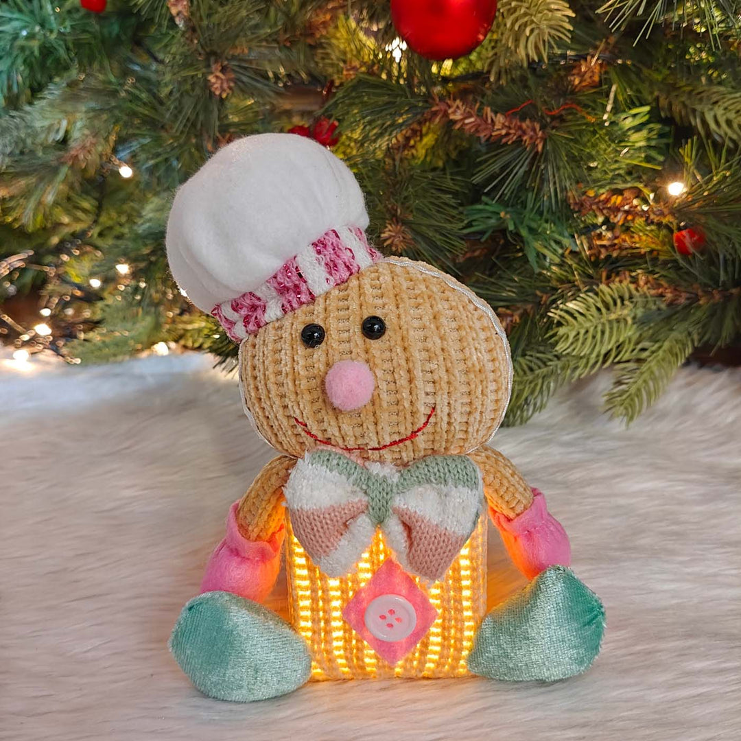 2 Pc | Handmade Candyland Glow Twins Plush Figurine With Light