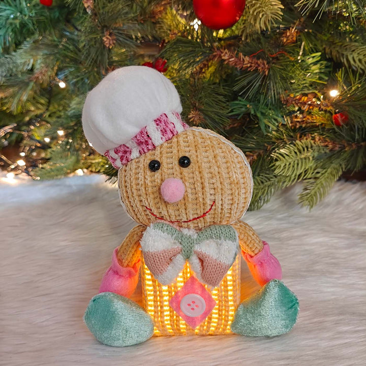 2 Pc | Handmade Candyland Glow Twins Plush Figurine With Light