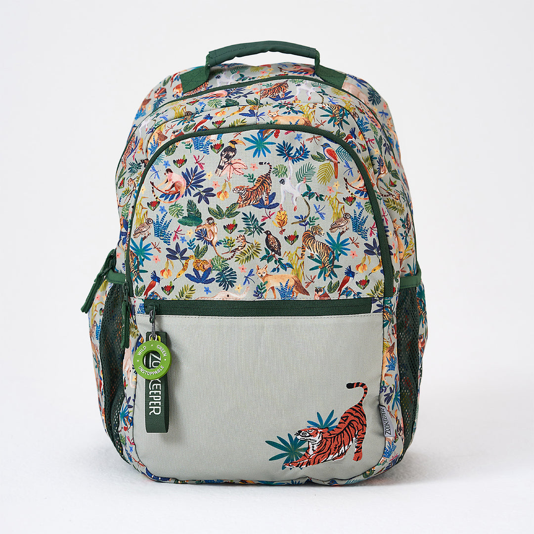 A Canopy In Kanha Theme Water-Resistant Kids Everyday Backpack
