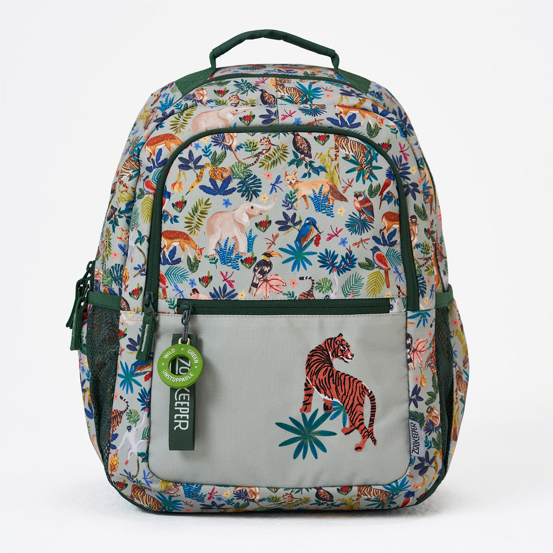 A Canopy In Kanha Theme Water-Resistant Kids Everyday Backpack