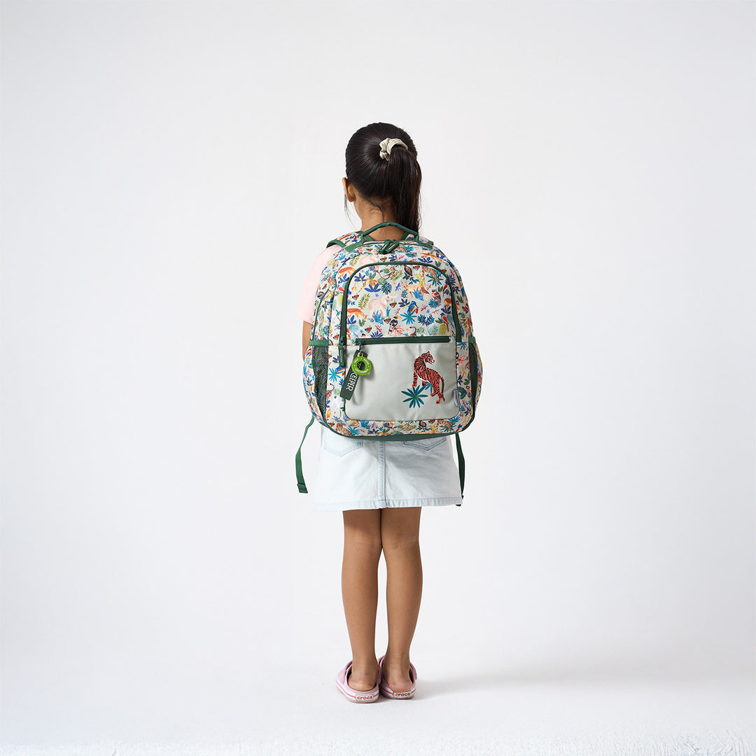 A Canopy In Kanha Theme Water-Resistant Kids Everyday Backpack