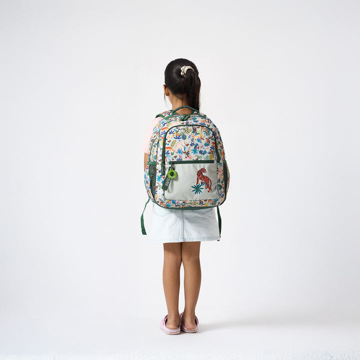 A Canopy In Kanha Theme Water-Resistant Kids Everyday Backpack