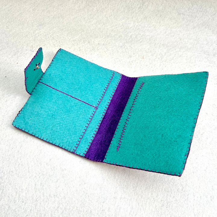 Handmade Chalo Chale Passport Holder | Purple