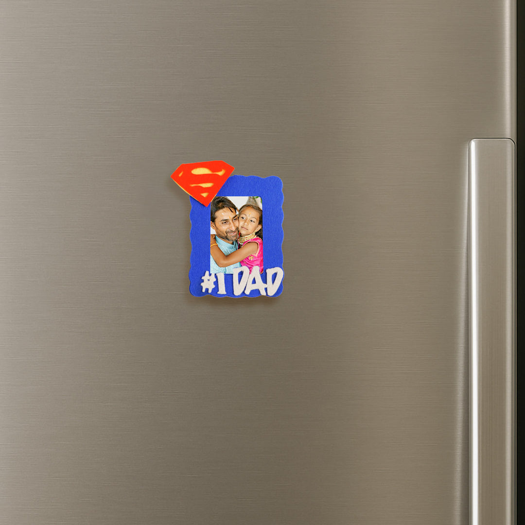 Handmade Superdad Theme Felt Fridge Magnet