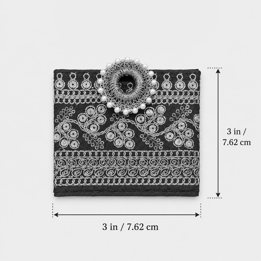 10 Pc | Intricate Sequin Fabric Coin Pouch For Festive Gifting