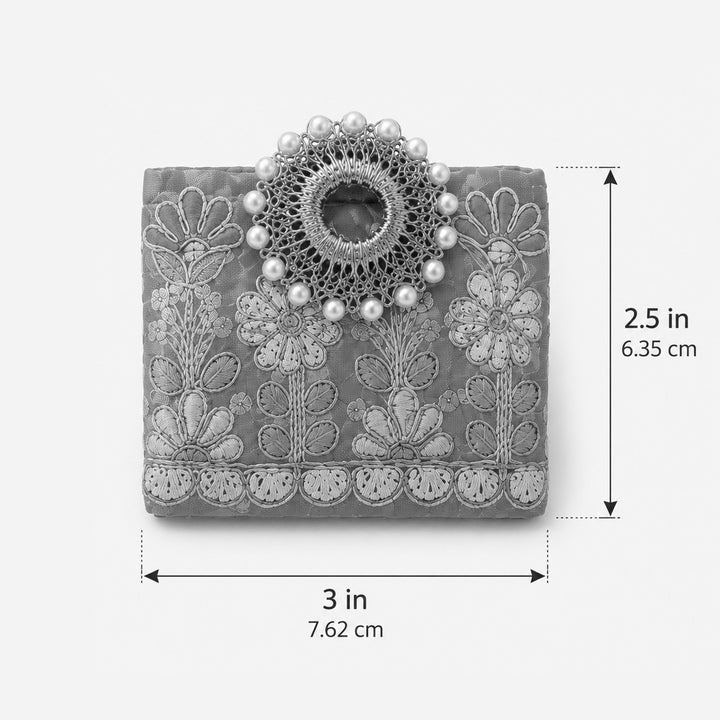 10 Pc | Floral Gota Patti Sequin Coin Pouch For Festive Gifting