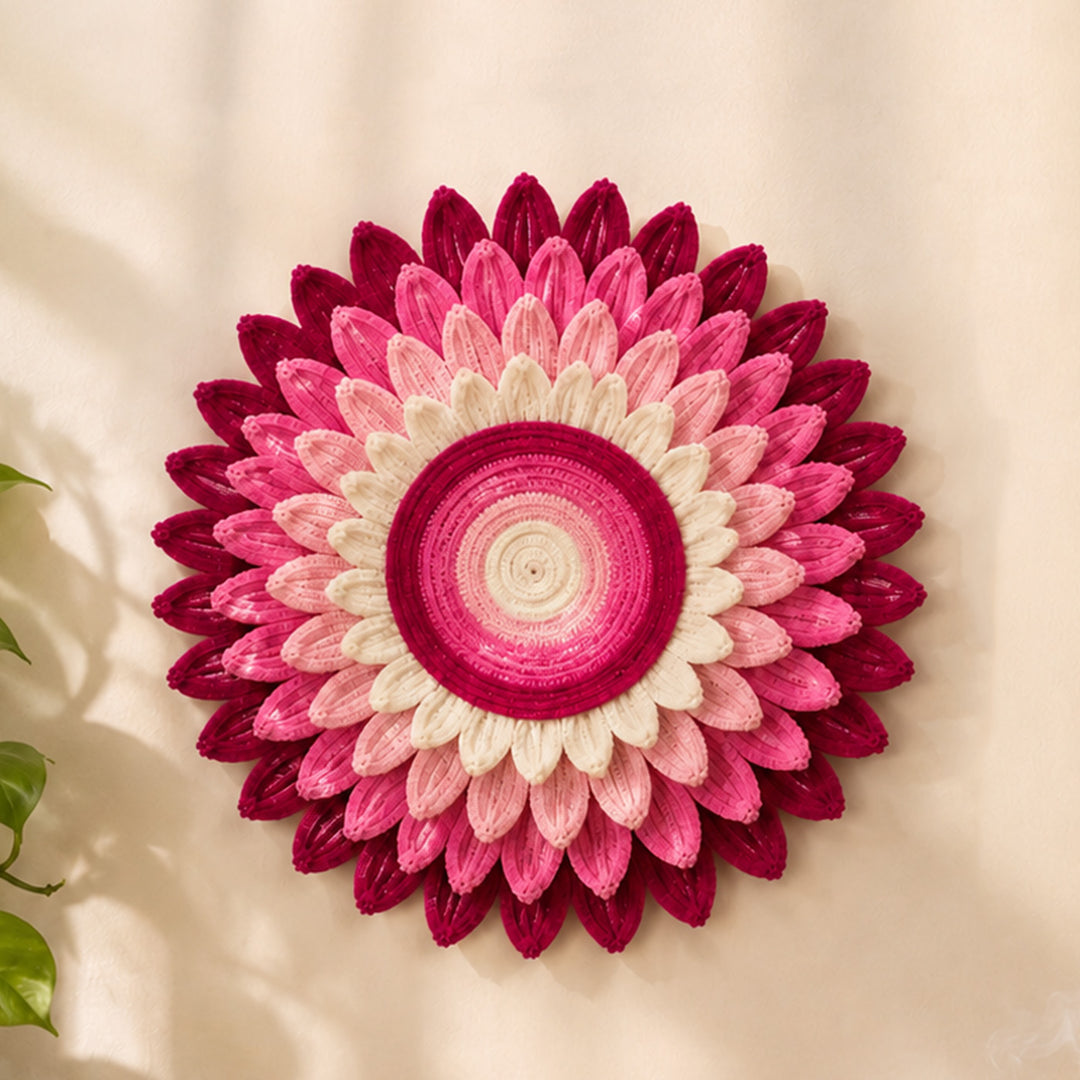 Multipurpose Handcrafted Pipe Cleaner Pooja Asan With MDF Base For Pooja, Rangoli And Backdrop Decor