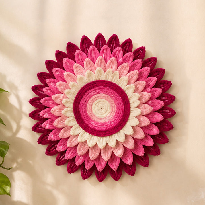 Multipurpose Handcrafted Pipe Cleaner Pooja Asan With MDF Base For Pooja, Rangoli And Backdrop Decor
