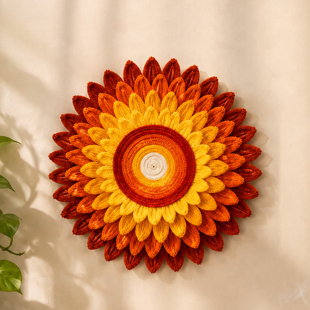 Multipurpose Handcrafted Pipe Cleaner Pooja Asan With MDF Base For Pooja, Rangoli And Backdrop Decor