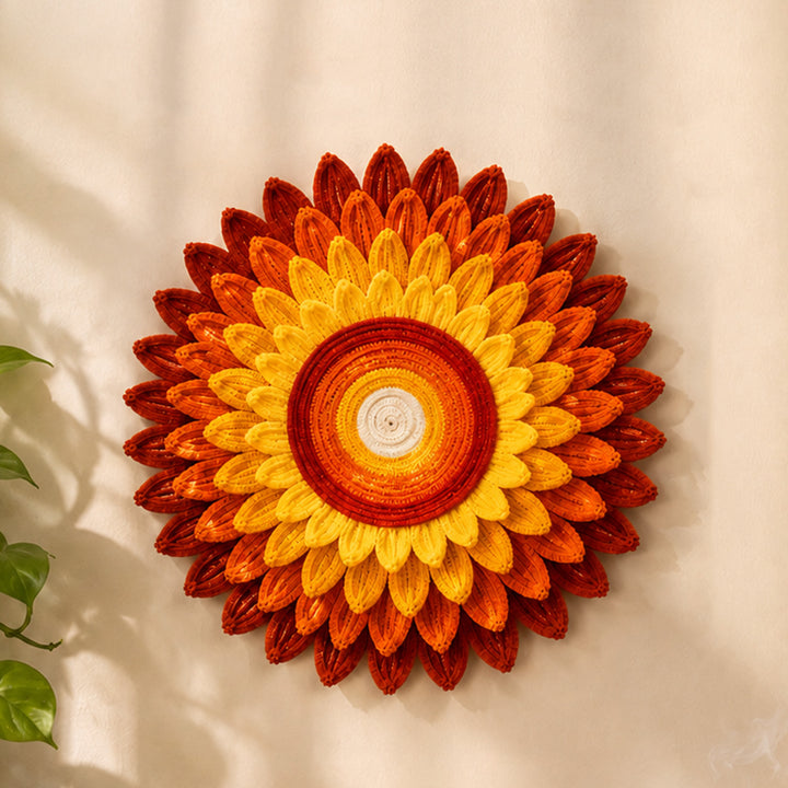 Multipurpose Handcrafted Pipe Cleaner Pooja Asan With MDF Base For Pooja, Rangoli And Backdrop Decor