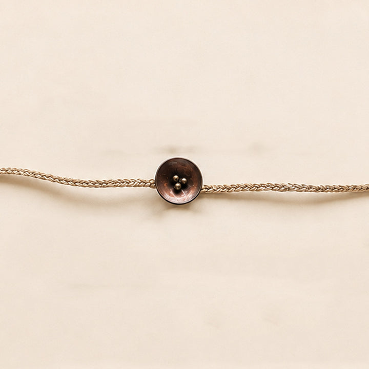 Handcrafted Lotus & Diya Brooch Pin Rakhi With Roli Chawal For Brother
