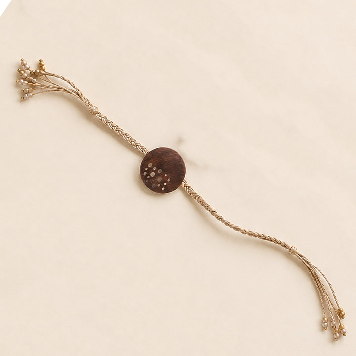 Handcrafted Lotus & Diya Brooch Pin Rakhi With Roli Chawal For Brother