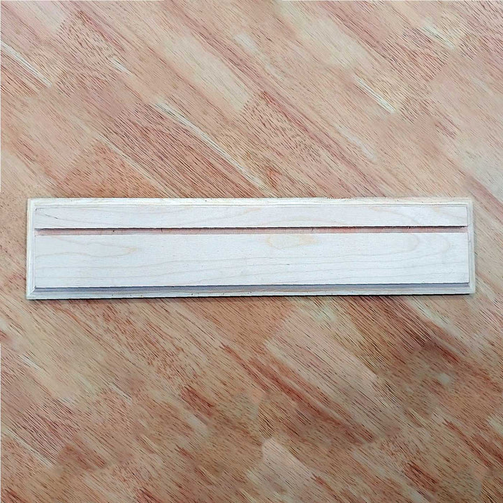 Minimalist 3D Wooden Nameplate for Family