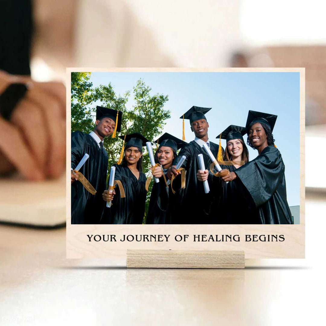 Personalized Wooden Photo Print For Doctors - Your Journey Of Healing Begins
