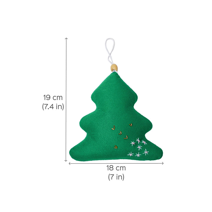 Handmade Xmas Tree Felt Ornaments For Christmas Decoration