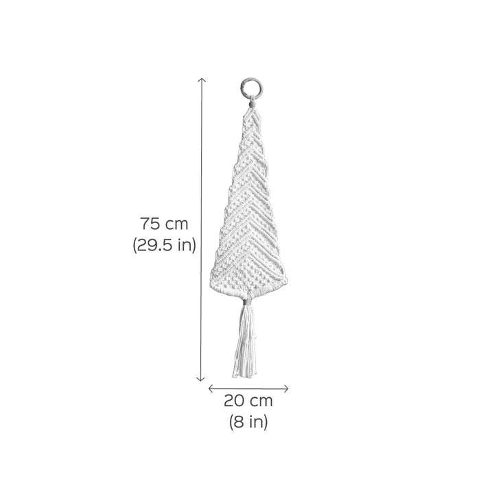Handmade Xmas Tree Macrame Wall Hanging For Christmas Wall Decoration