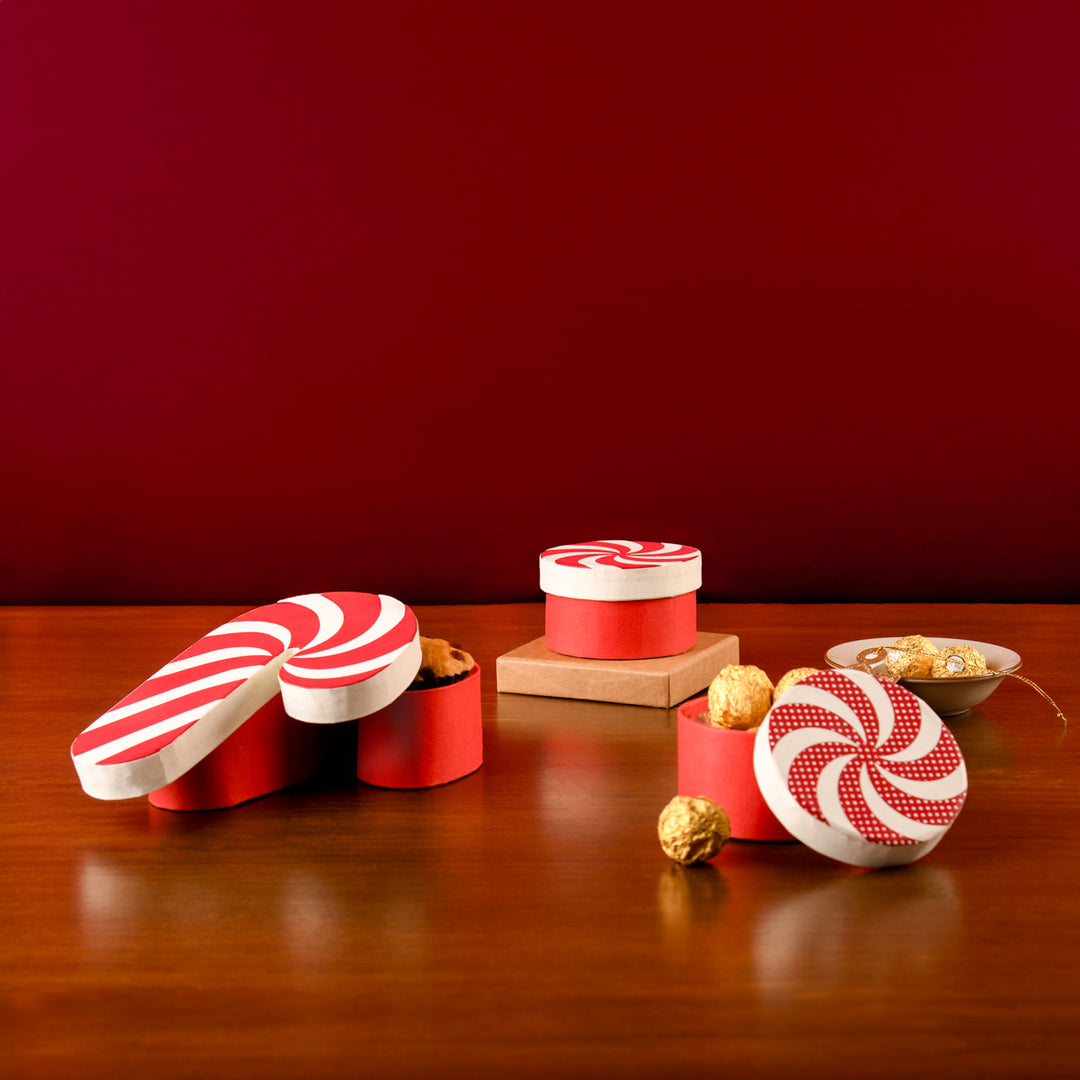 3 Pc | Handmade Paper Christmas Paper Treat Box