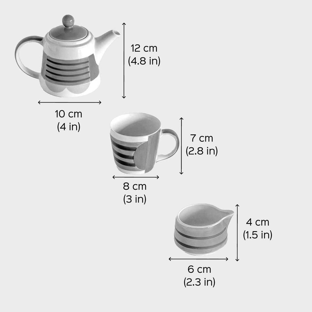 Handmade Chromatique Fantastique Tea for One | Set Of 3