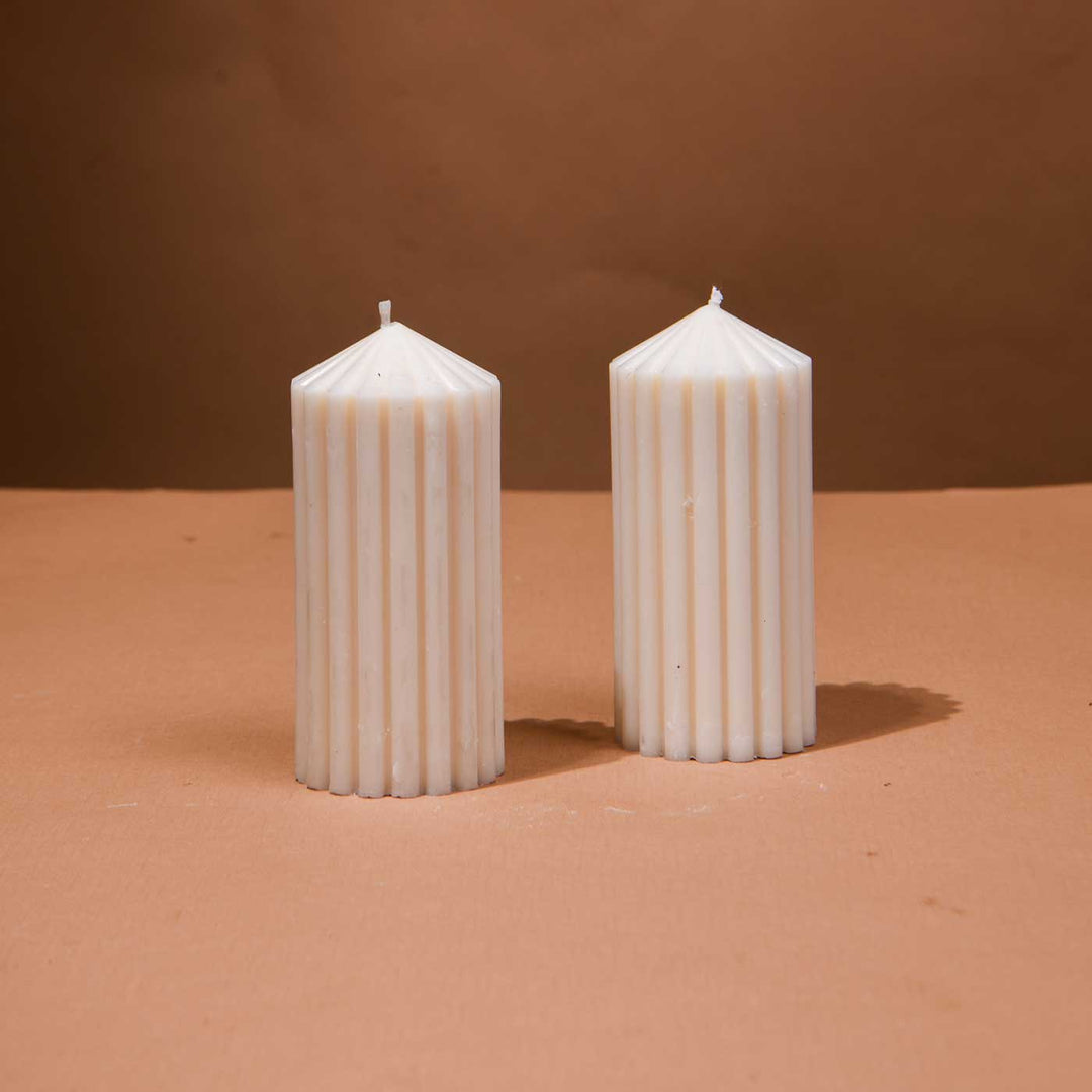 Handmade Cirque Lumière Soy Wax Candles For Christmas Decoration | Set Of 2