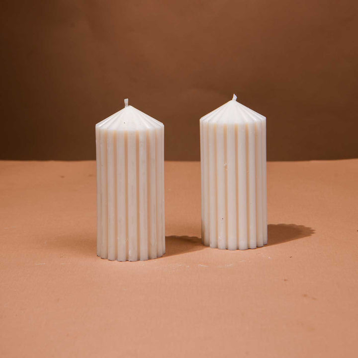 Handmade Cirque Lumière Soy Wax Candles For Christmas Decoration | Set Of 2