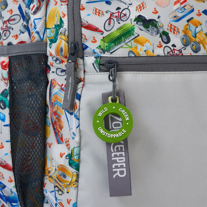 City Safari Theme Water-Resistant Kids Everyday Backpack