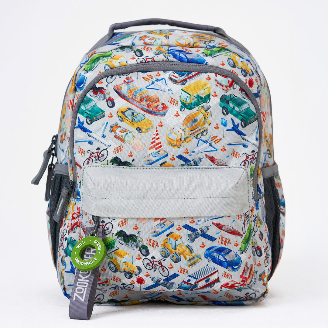 City Safari Theme Water-Resistant Kids Everyday Backpack