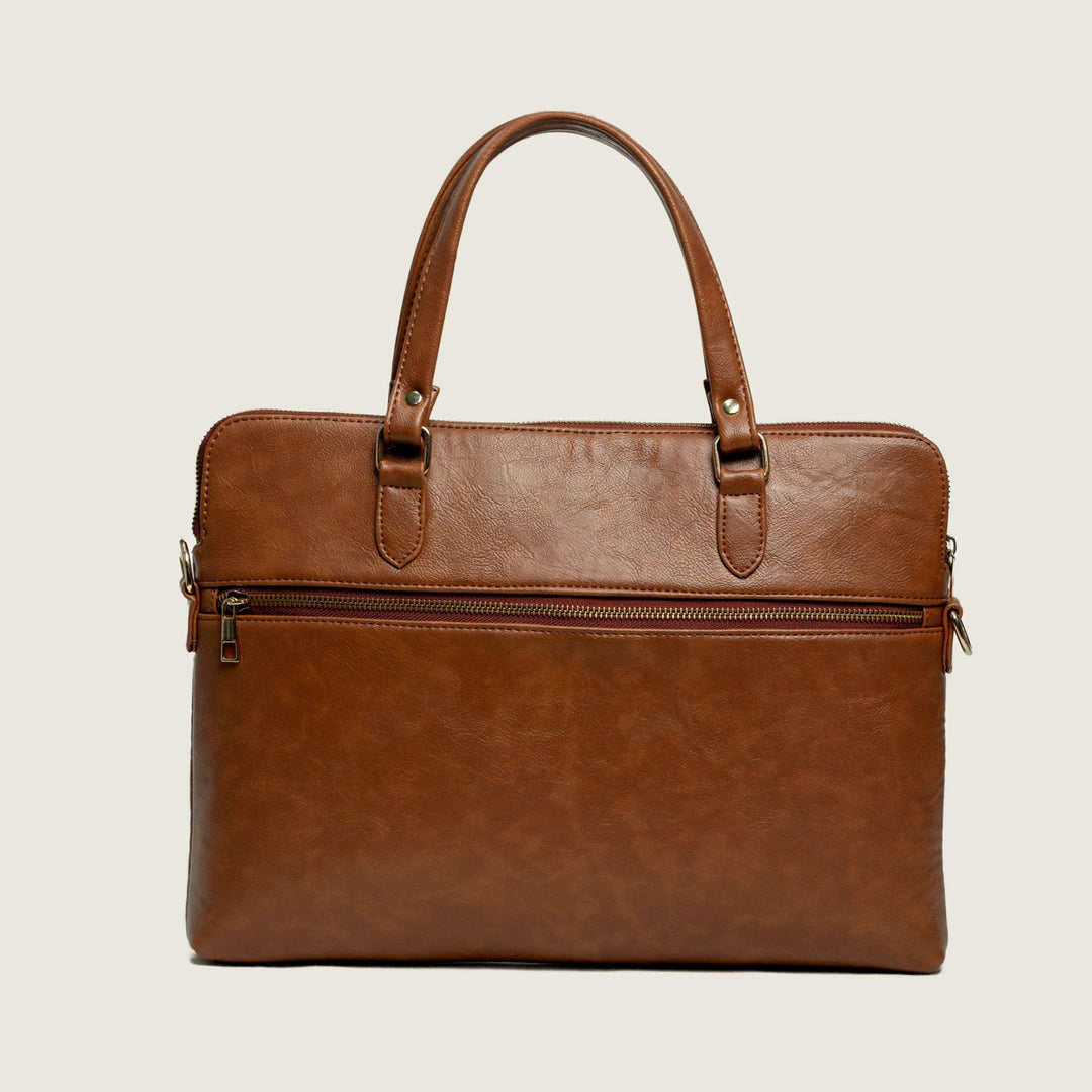 Classic Vegan Leather Laptop Bag