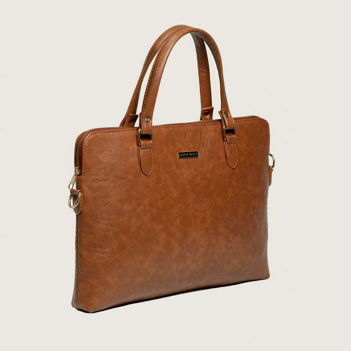 Classic Vegan Leather Laptop Bag