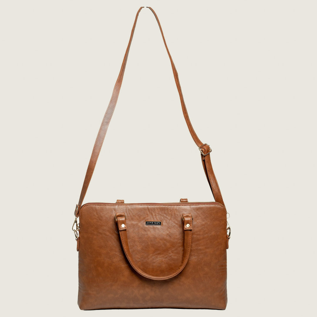 Classic Vegan Leather Laptop Bag