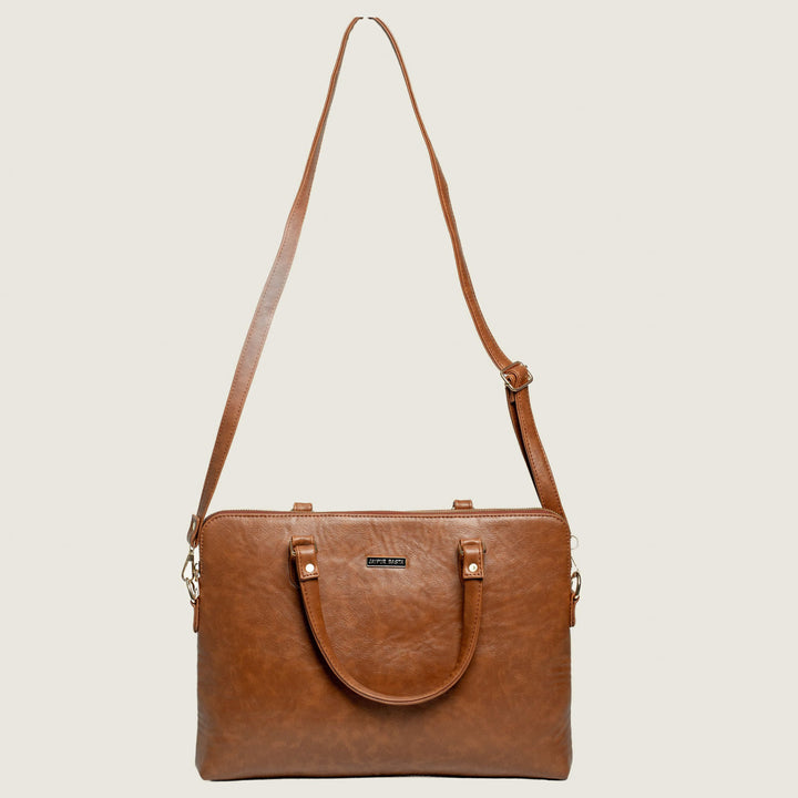 Classic Vegan Leather Laptop Bag
