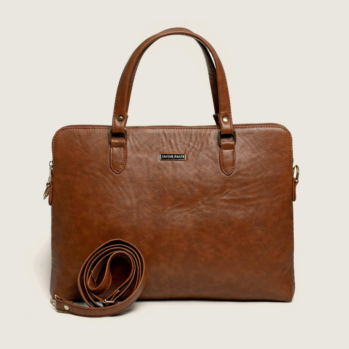Classic Vegan Leather Laptop Bag