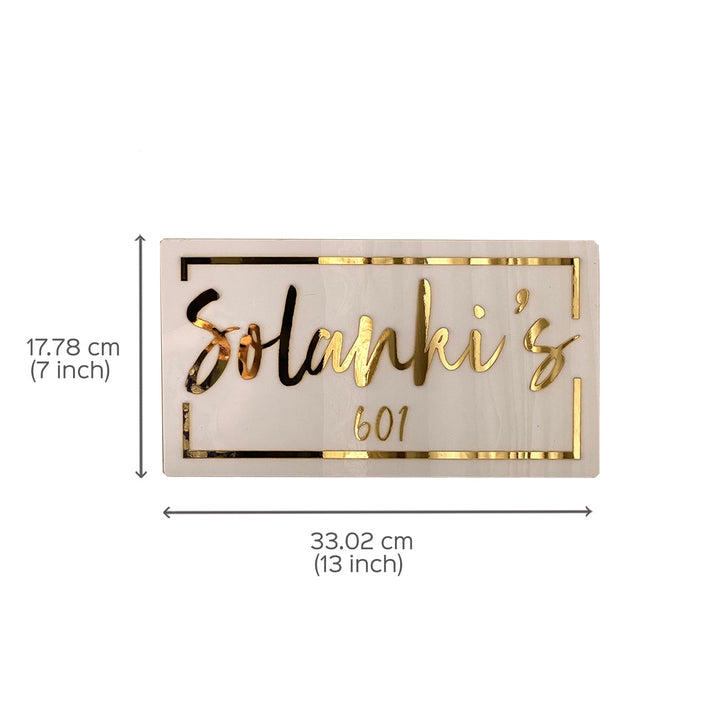 Classic Personalised Acrylic Nameplate