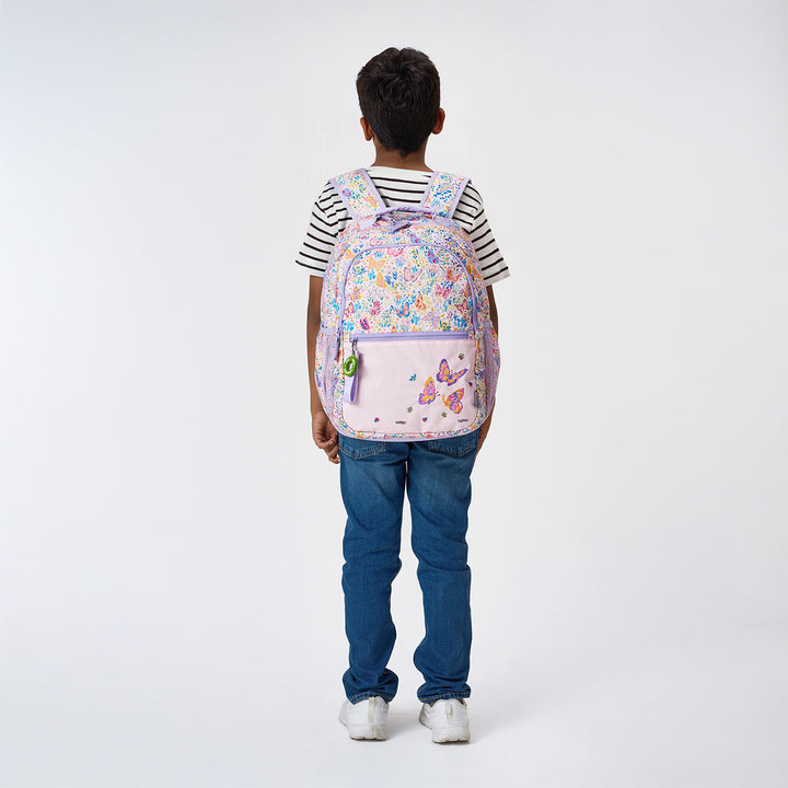 Butterfly Theme Water-Resistant Kids Everyday Backpack