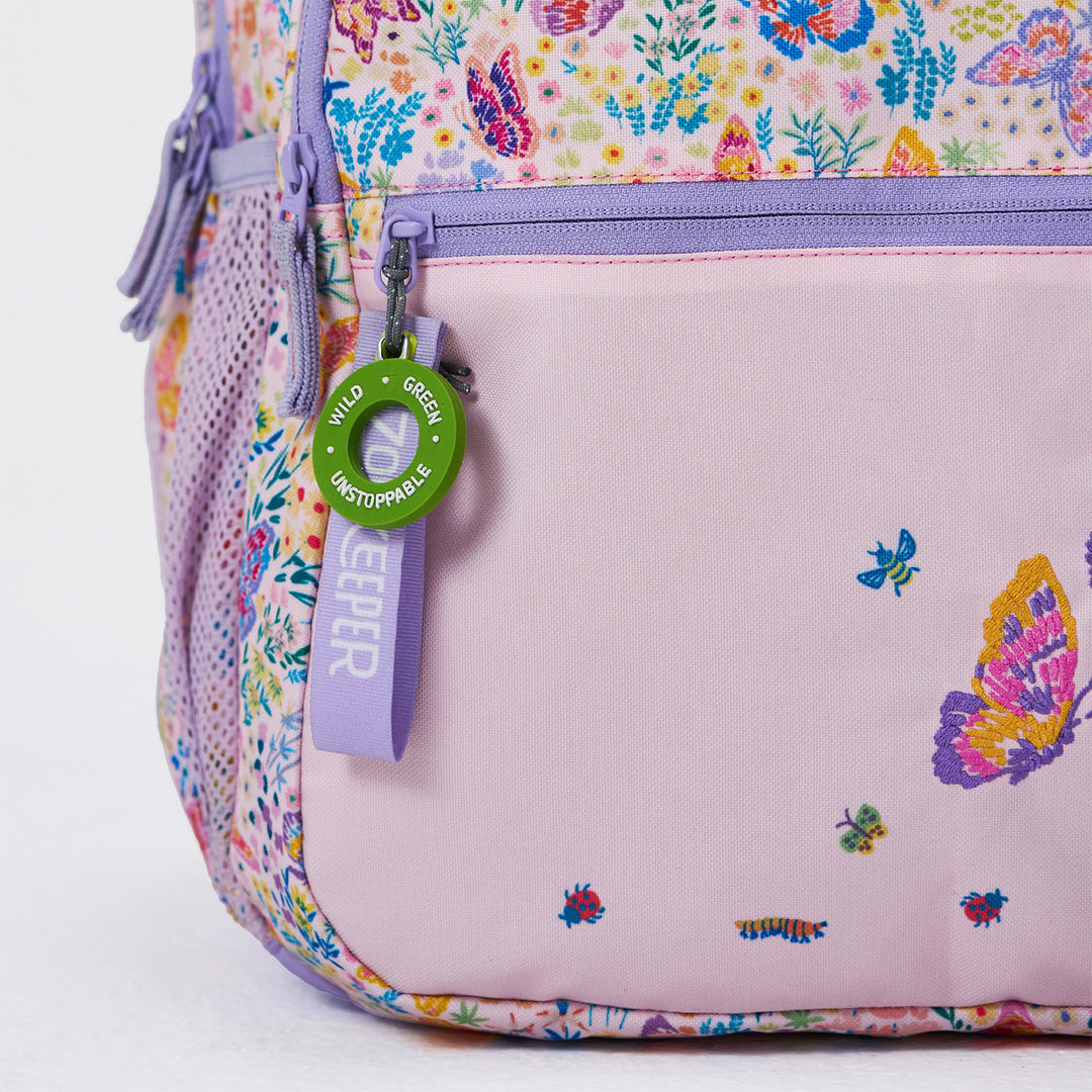 Butterfly Theme Water-Resistant Kids Everyday Backpack