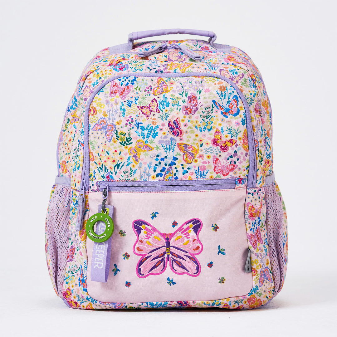 Butterfly Theme Water-Resistant Kids Everyday Backpack